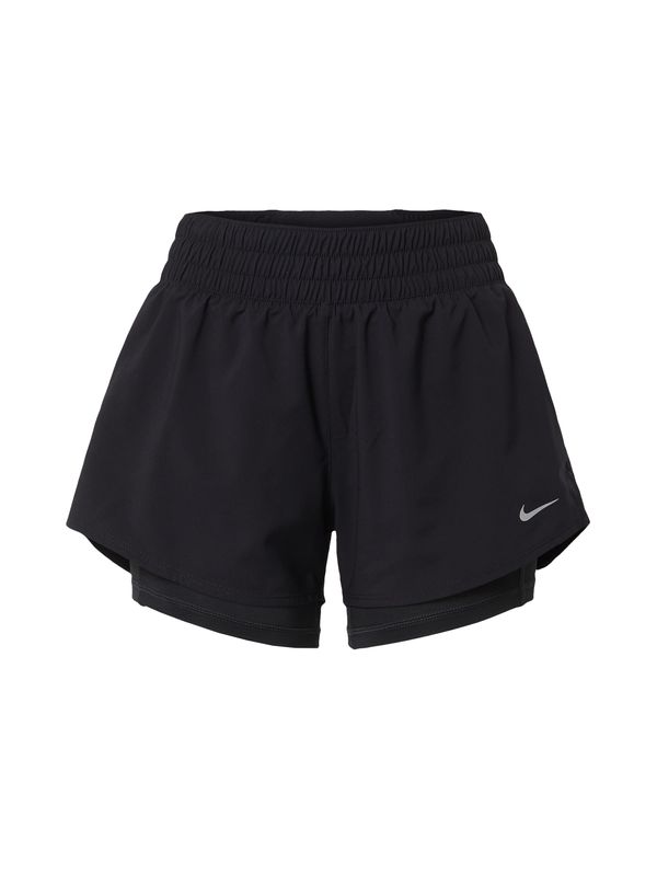 NIKE NIKE Sportske hlače  siva / crna