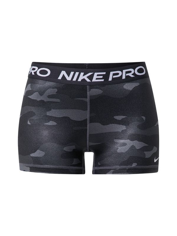 NIKE NIKE Sportske hlače  siva / tamo siva / bijela