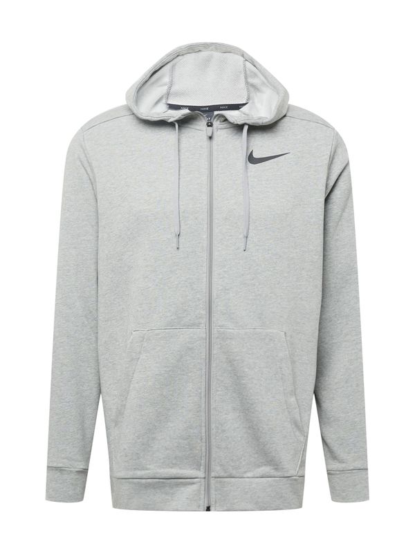 NIKE NIKE Sportski gornji dio trenirke  siva melange / crna