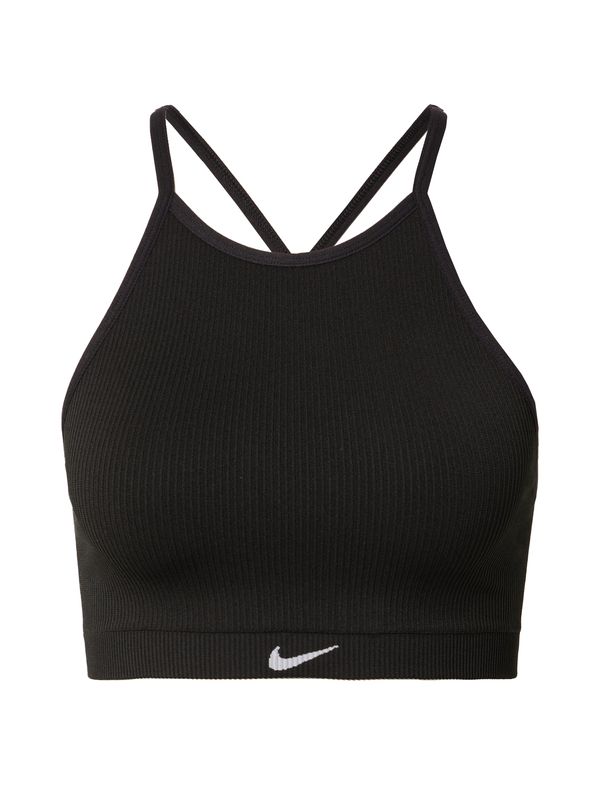 NIKE NIKE Sportski grudnjak  svijetlosiva / crna