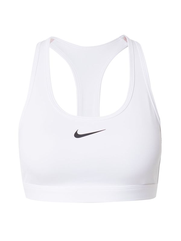 NIKE NIKE Sportski grudnjak 'Swoosh'  crna / bijela