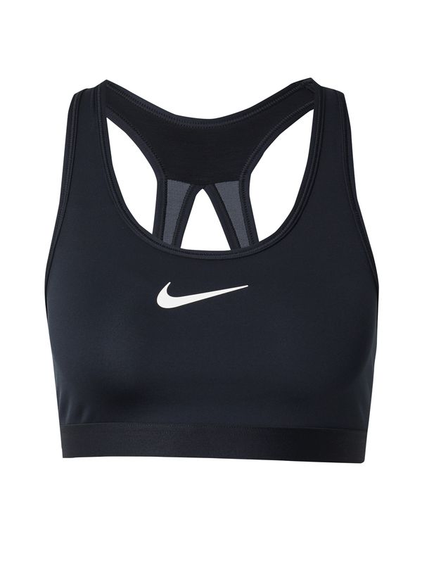 NIKE NIKE Sportski grudnjak 'SWOOSH'  crna / bijela