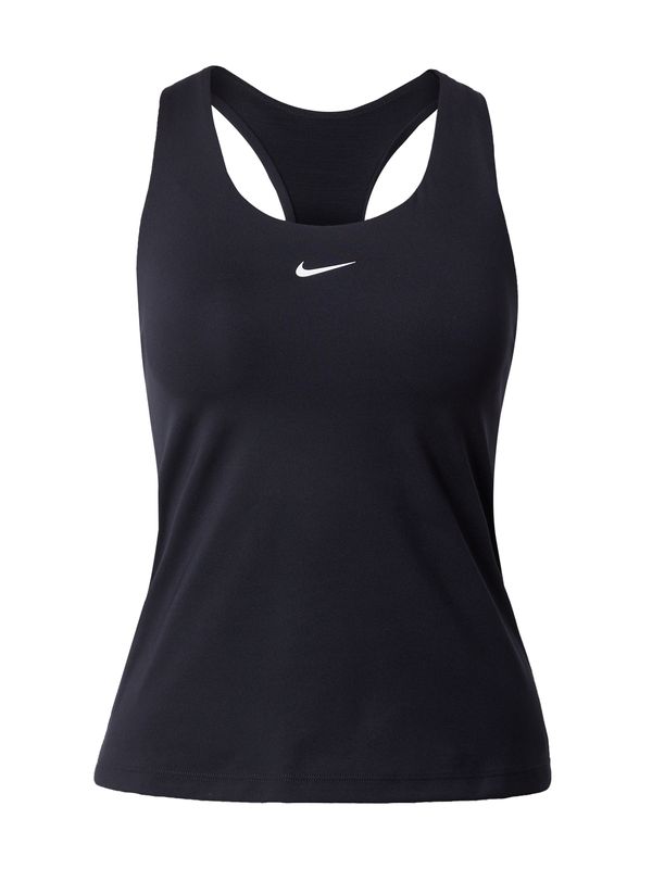 NIKE NIKE Sportski top 'SWOOSH'  crna / bijela