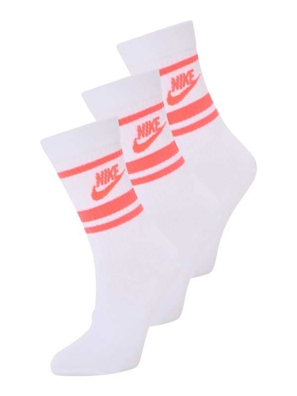 Nike Sportswear Nike Sportswear Čarape 'Everyday Essential'  losos / bijela