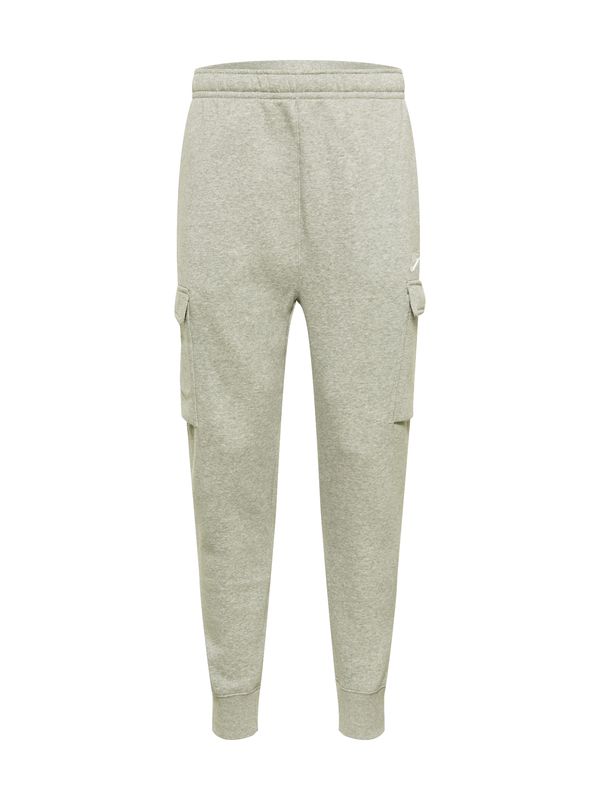 Nike Sportswear Nike Sportswear Cargo hlače 'Club'  siva melange / bijela