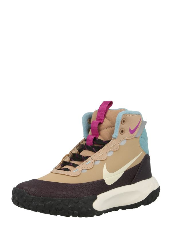 Nike Sportswear Nike Sportswear Čizme za snijeg 'Hikeda'  bež / svijetlobež / svijetloplava / patlidžan