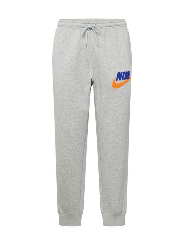 Nike Sportswear Nike Sportswear Hlače 'CLUB BB'  ultra morsko plava / siva melange / narančasta