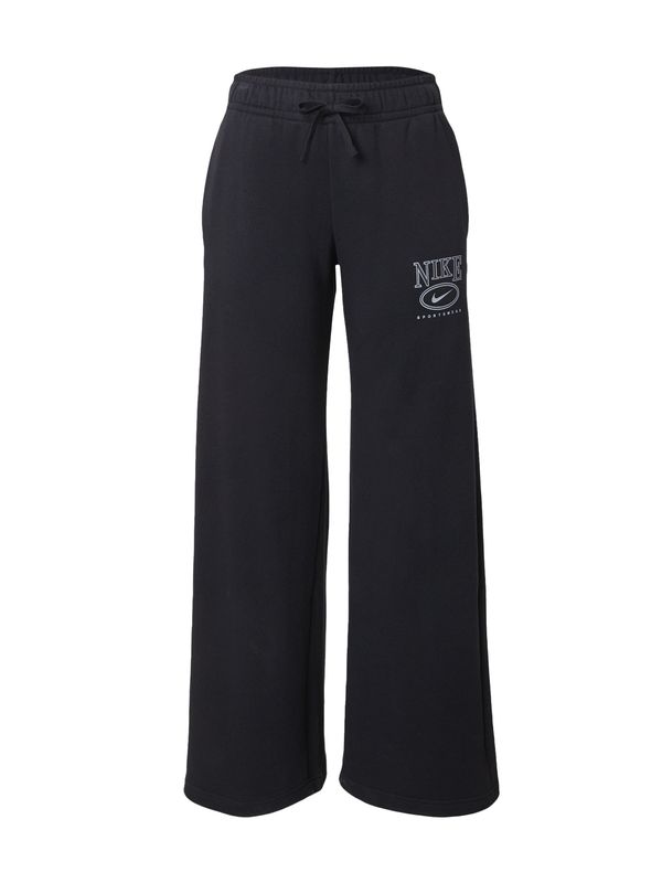 Nike Sportswear Nike Sportswear Hlače 'CLUB FLC'  siva / tamo siva / crna