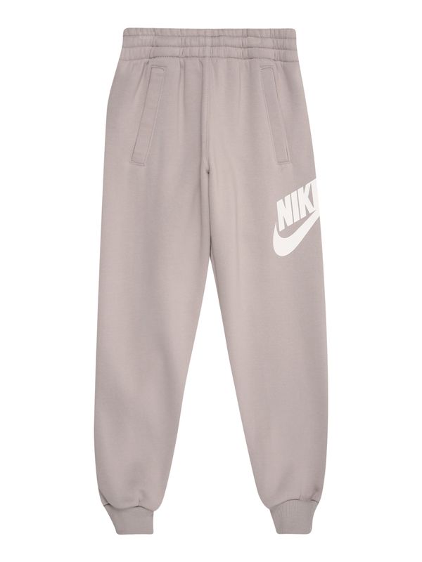 Nike Sportswear Nike Sportswear Hlače 'CLUB FLC'  taupe siva / bijela