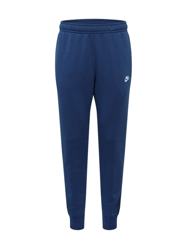 Nike Sportswear Nike Sportswear Hlače 'Club Fleece'  morsko plava / bijela