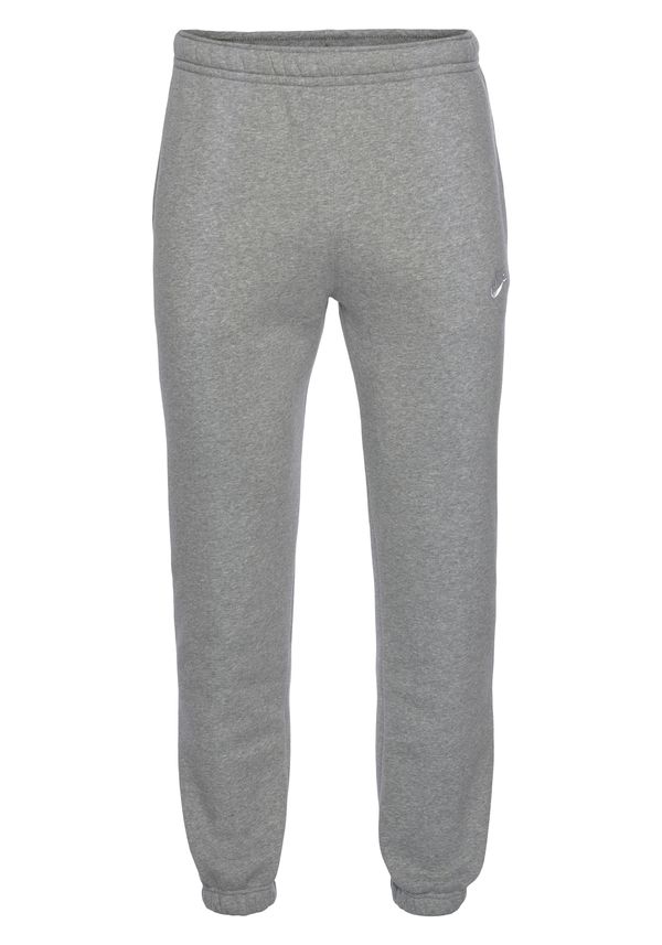 Nike Sportswear Nike Sportswear Hlače 'Club Fleece'  siva melange / bijela