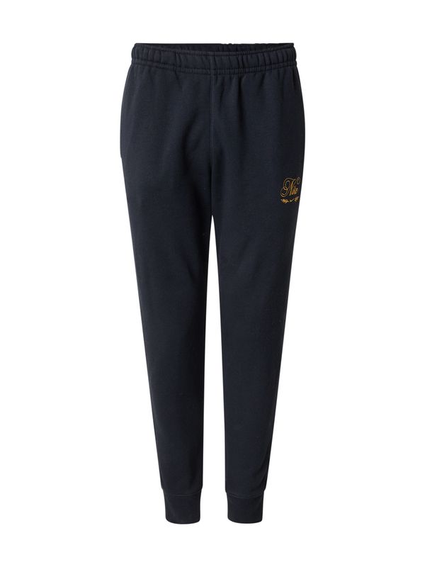 Nike Sportswear Nike Sportswear Hlače 'CLUB'  zlatna / crna