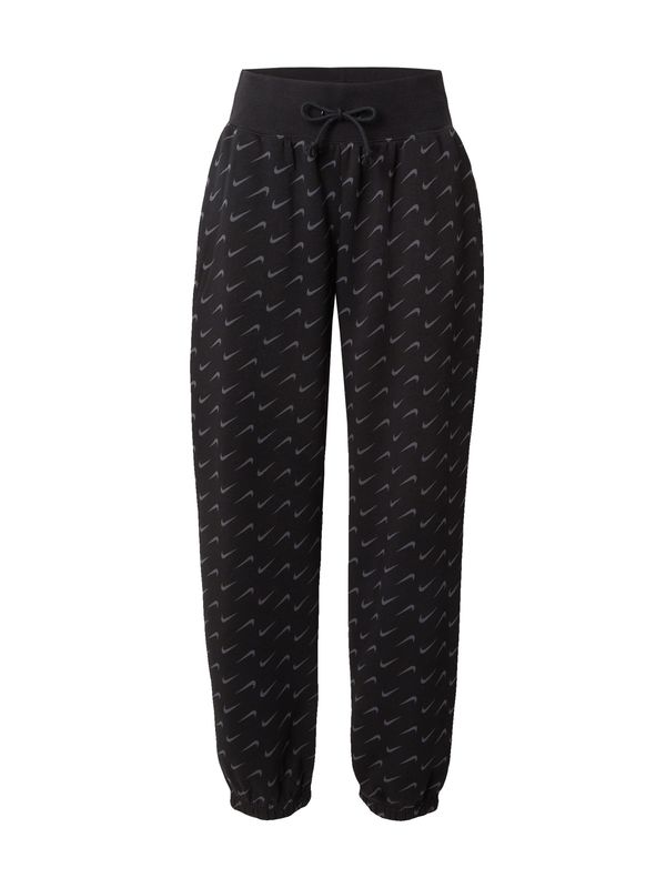 Nike Sportswear Nike Sportswear Hlače 'PHOENIX FLEECE'  svijetlosiva / crna
