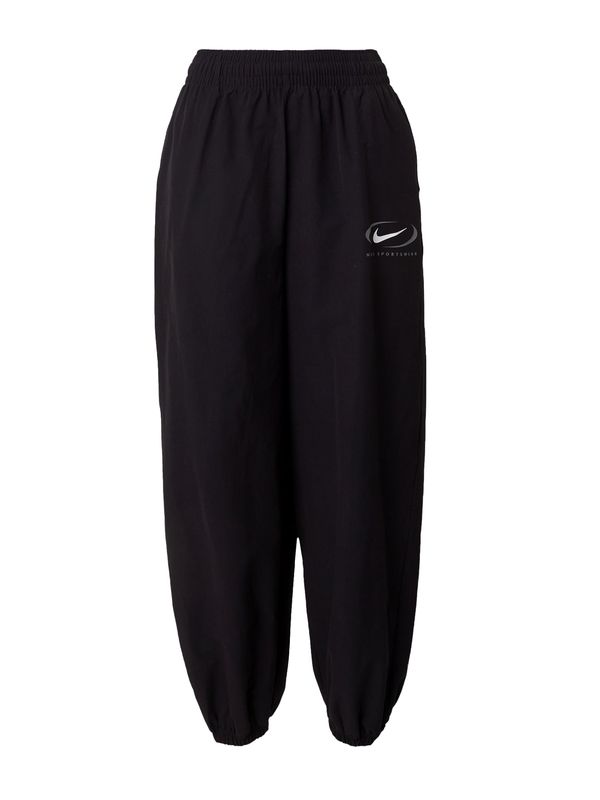 Nike Sportswear Nike Sportswear Hlače  siva / crna / bijela