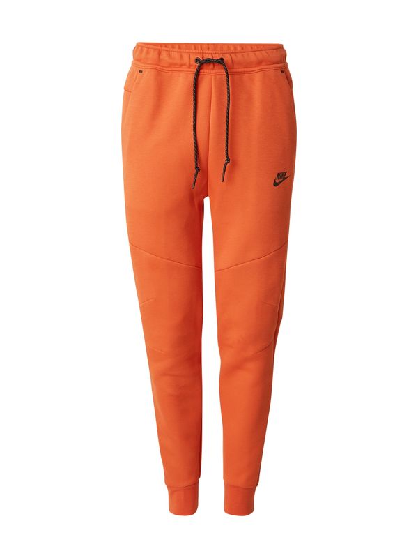Nike Sportswear Nike Sportswear Hlače 'TCH FLC'  koraljna / crna