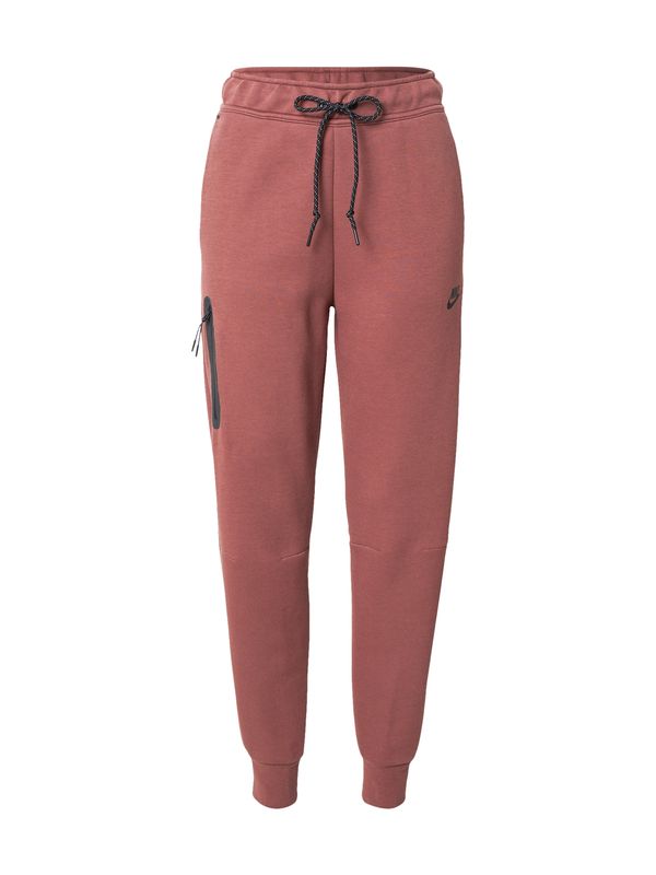 Nike Sportswear Nike Sportswear Hlače 'TCH FLC'  trešnja crvena