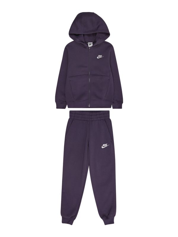 Nike Sportswear Nike Sportswear Jogging komplet 'Club Fleece'  ljubičasta / bijela