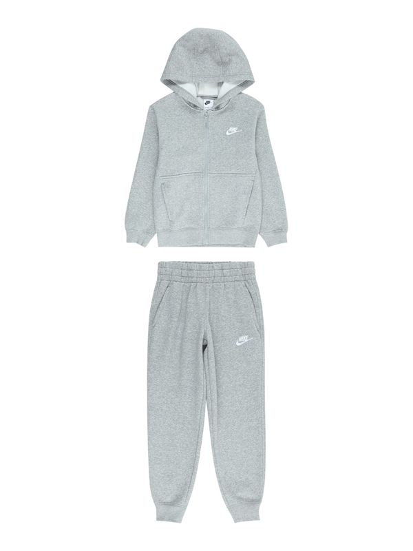 Nike Sportswear Nike Sportswear Jogging komplet 'Club Fleece'  siva melange / bijela