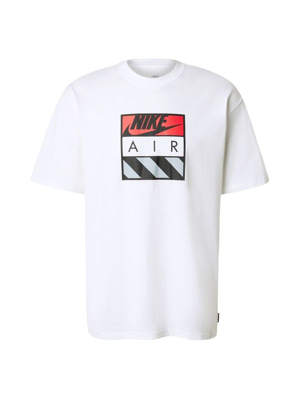 Nike Sportswear Nike Sportswear Majica 'AIR'  crvena / crna / bijela