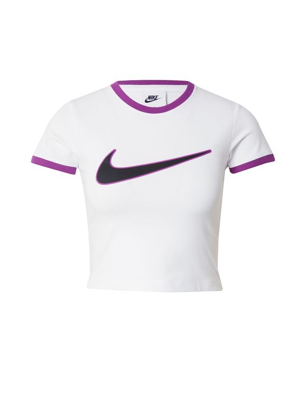Nike Sportswear Nike Sportswear Majica  tamno ljubičasta / bijela