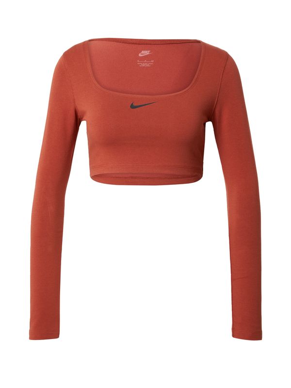 Nike Sportswear Nike Sportswear Majica  tamno narančasta / crna