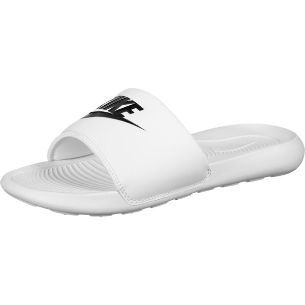 Nike Sportswear Nike Sportswear Natikače s potpeticom 'VICTORI ONE SLIDE'  crna / bijela