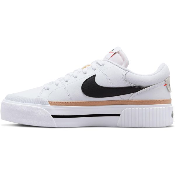 Nike Sportswear Nike Sportswear Niske tenisice 'COURT LEGACY LIFT'  bež / crna / bijela