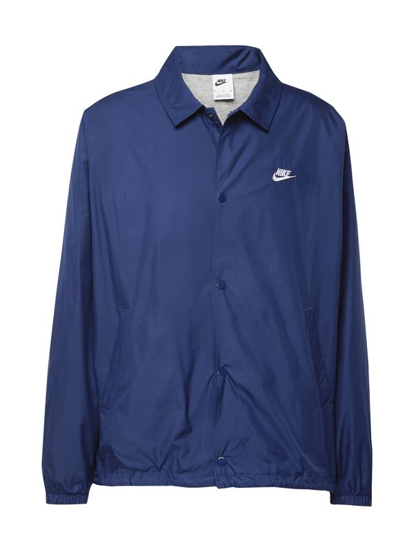 Nike Sportswear Nike Sportswear Prijelazna jakna 'Club Coaches'  mornarsko plava / bijela