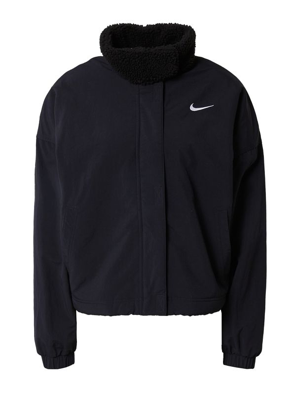 Nike Sportswear Nike Sportswear Prijelazna jakna  crna / bijela