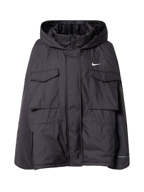 Nike Sportswear Nike Sportswear Prijelazna jakna  crna / bijela