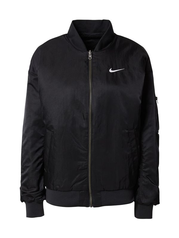 Nike Sportswear Nike Sportswear Prijelazna jakna  crna / bijela