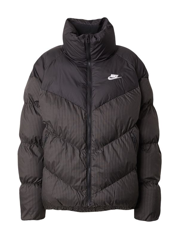 Nike Sportswear Nike Sportswear Prijelazna jakna  crna / bijela