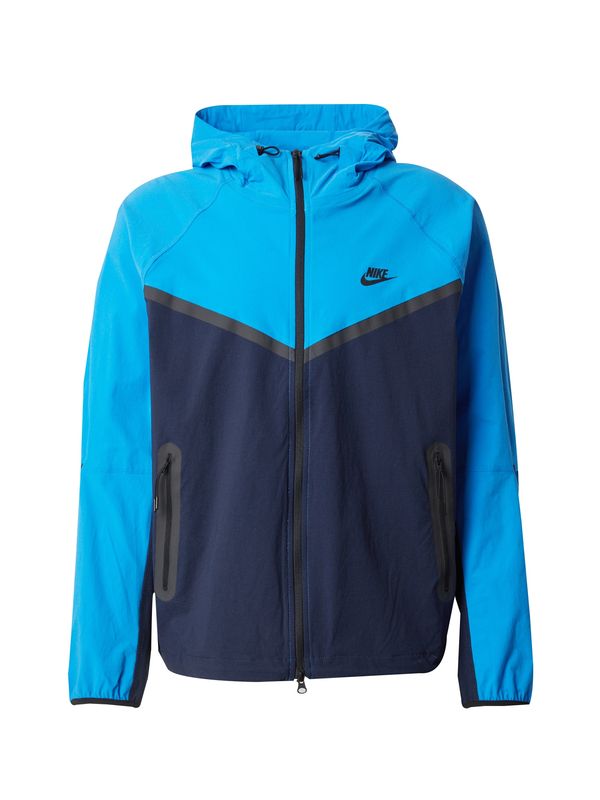 Nike Sportswear Nike Sportswear Prijelazna jakna  mornarsko plava / neonsko plava / crna