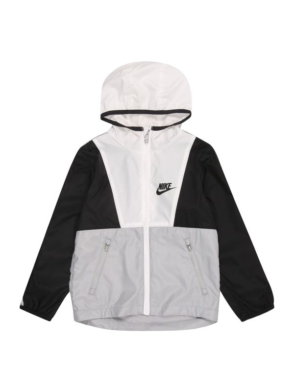 Nike Sportswear Nike Sportswear Prijelazna jakna  siva / crna / bijela