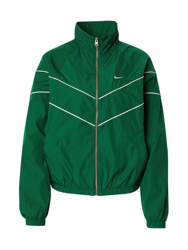 Nike Sportswear Nike Sportswear Prijelazna jakna  zelena / bijela