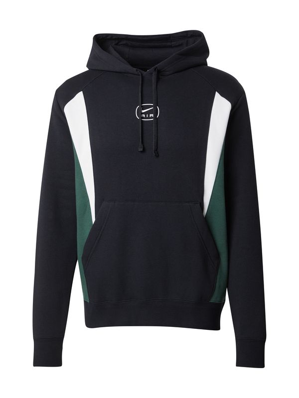 Nike Sportswear Nike Sportswear Sweater majica 'AIR'  zelena / crna / bijela