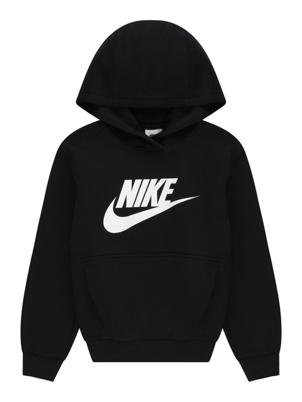 Nike Sportswear Nike Sportswear Sweater majica 'Club FLC'  crna / bijela