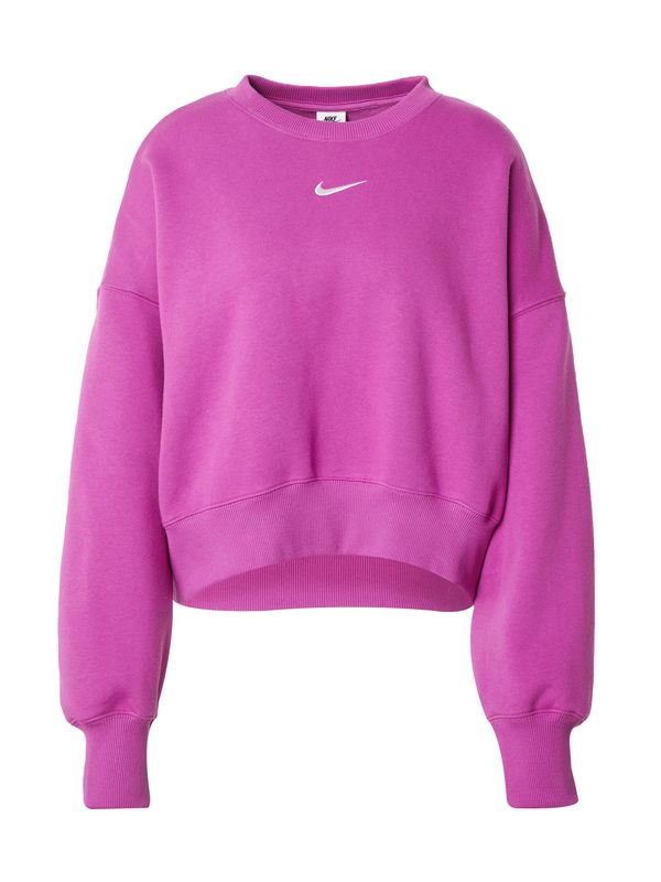 Nike Sportswear Nike Sportswear Sweater majica 'PHOENIX FLEECE'  fuksija
