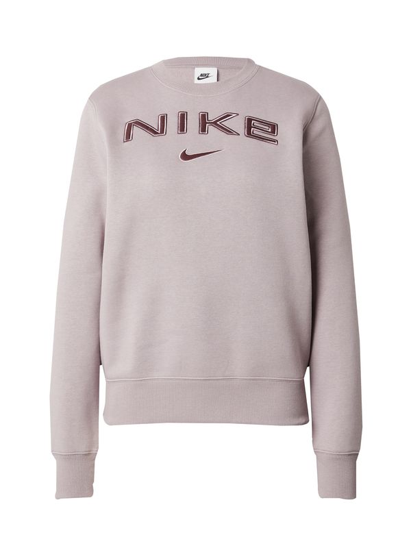 Nike Sportswear Nike Sportswear Sweater majica 'Phoenix Fleece'  lavanda / boja vina / bijela