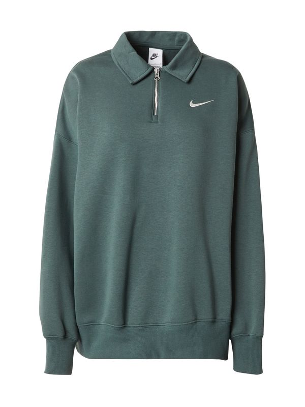 Nike Sportswear Nike Sportswear Sweater majica 'Phoenix Fleece'  zelena
