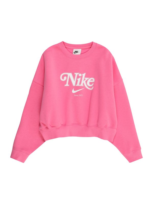 Nike Sportswear Nike Sportswear Sweater majica  ružičasta / bijela