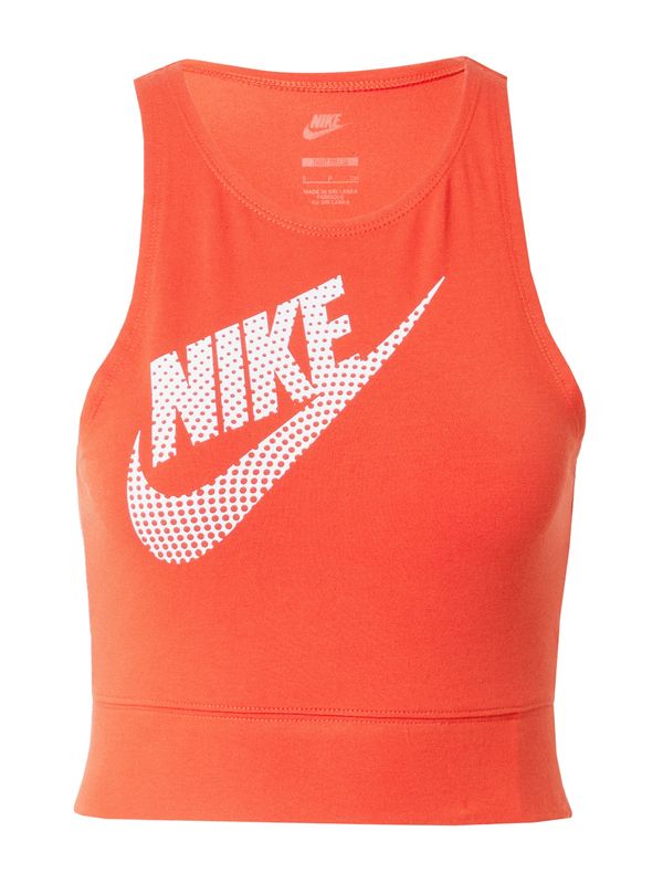 Nike Sportswear Nike Sportswear Top  narančasto crvena / bijela
