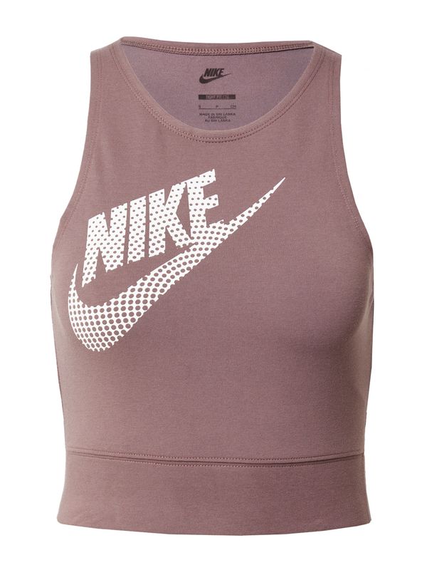 Nike Sportswear Nike Sportswear Top  sivkasto ljubičasta (mauve) / bijela