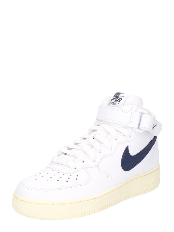 Nike Sportswear Nike Sportswear Visoke tenisice 'Air Force 1 07'  morsko plava / bijela