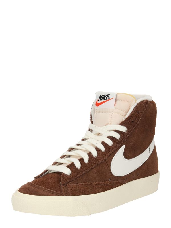 Nike Sportswear Nike Sportswear Visoke tenisice 'Blazer Mid '77 Vintage'  smeđa / bijela