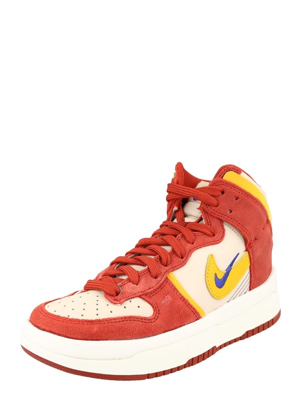 Nike Sportswear Nike Sportswear Visoke tenisice 'DUNK HIGH UP'  boja pijeska / plava / žuta / crvena