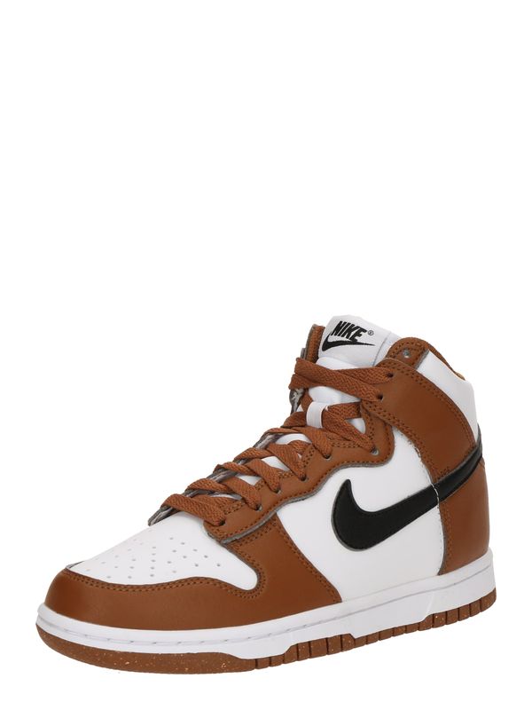 Nike Sportswear Nike Sportswear Visoke tenisice 'DUNK'  konjak / crna / bijela