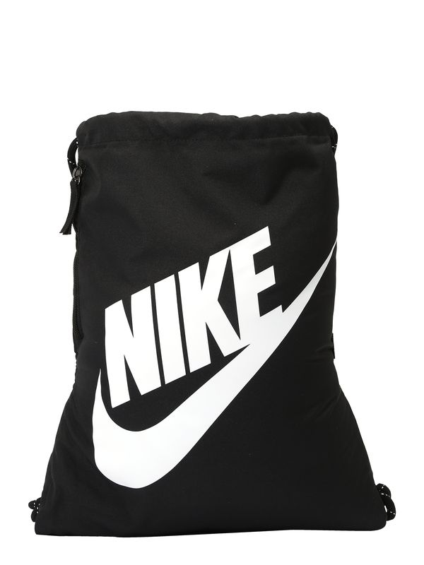 Nike Sportswear Nike Sportswear Vrećasti ruksak 'Heritage'  crna / bijela
