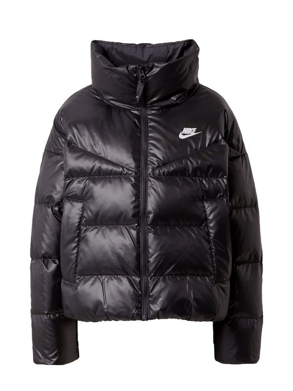 Nike Sportswear Nike Sportswear Zimska jakna  crna / bijela