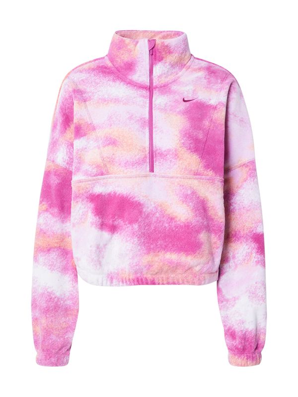NIKE NIKE Tehnička flis jakna 'One'  narančasta / tamno roza / bijela